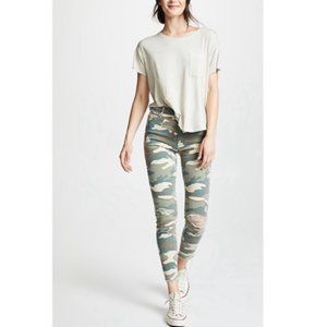 Mother Looker High Rise Waist Jeans 27 Camouflage